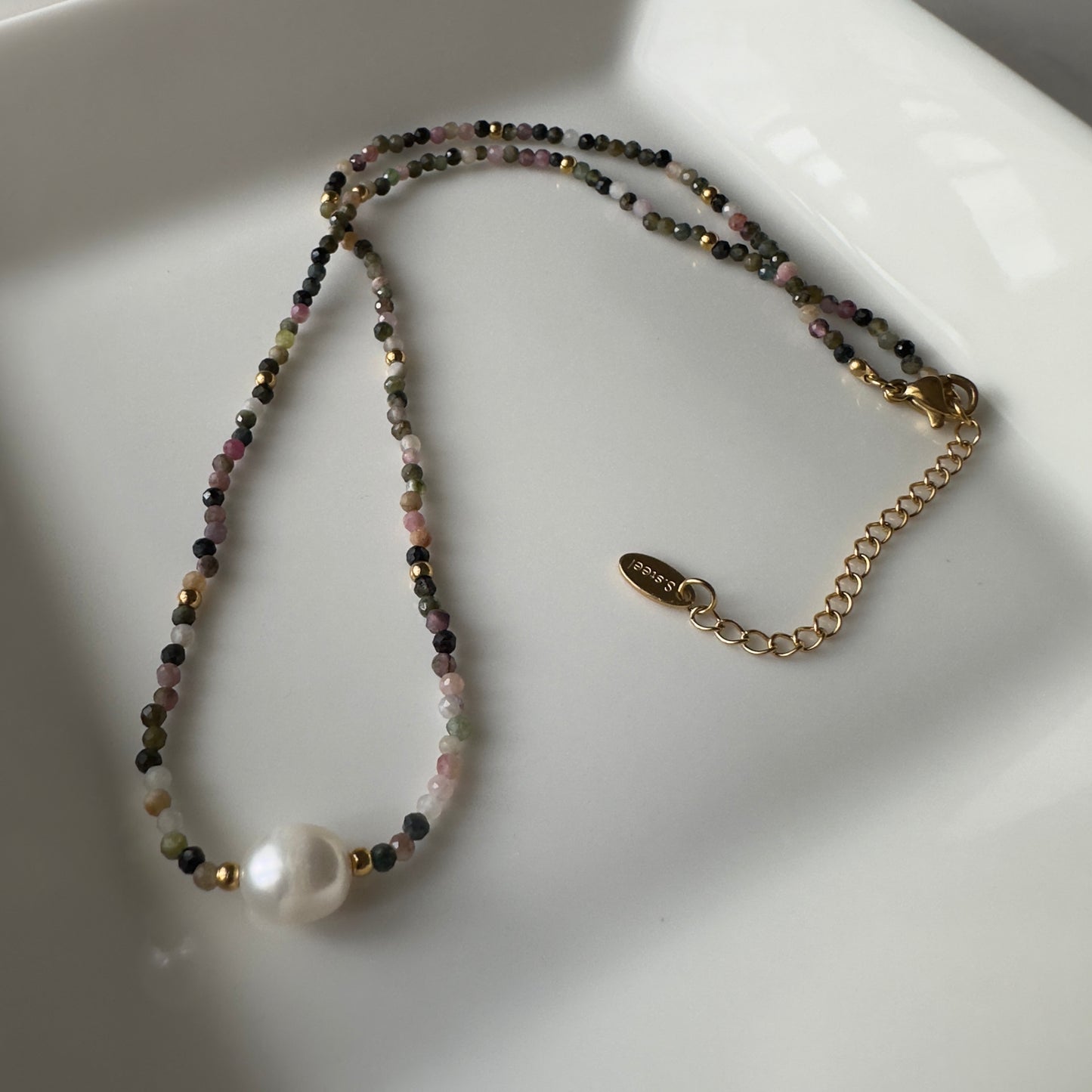 Iffy Freshwater Pearls and Stones Necklace