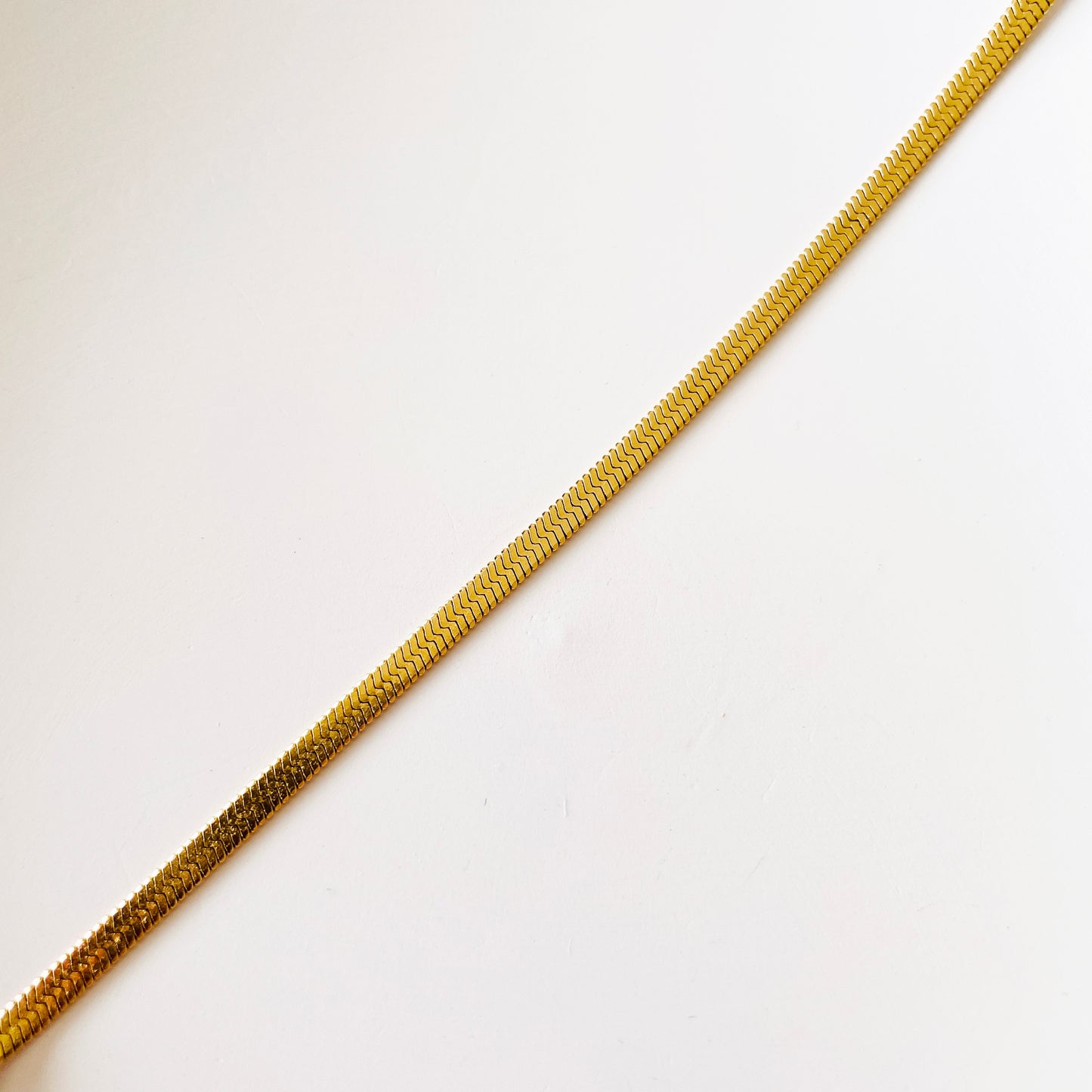 flat snake chain bracelet