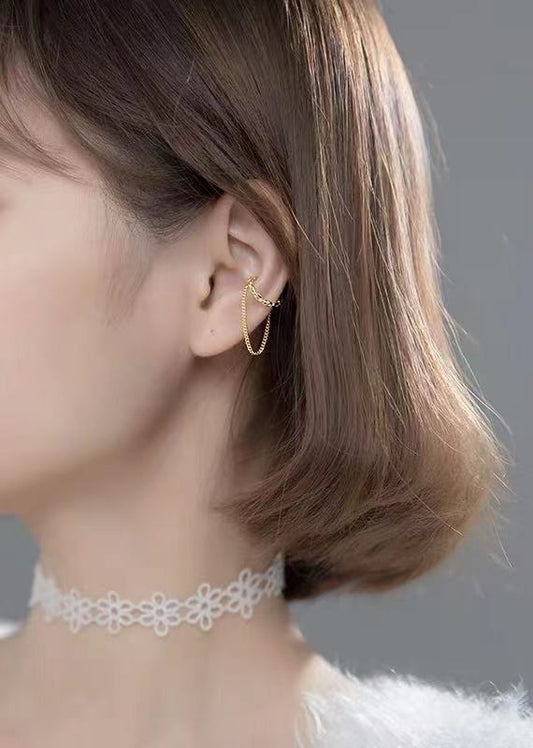 gold chain ear cuff