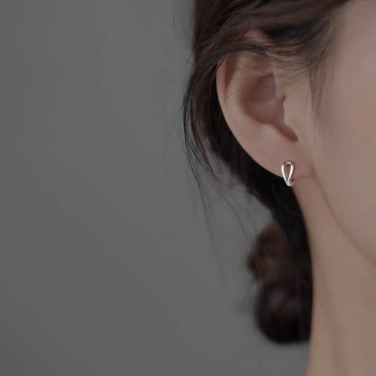 silver hoop earrings