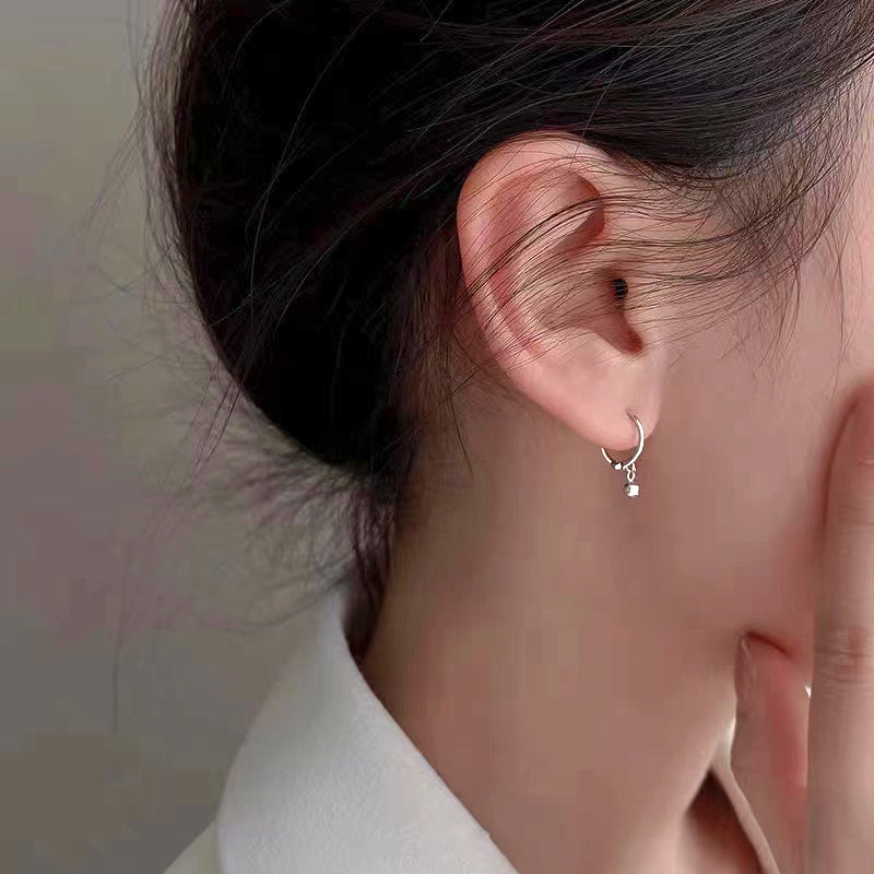 delicate hoop earrings