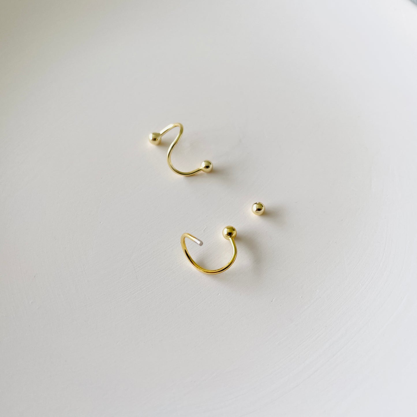 Twisted Gold Ear Jacket