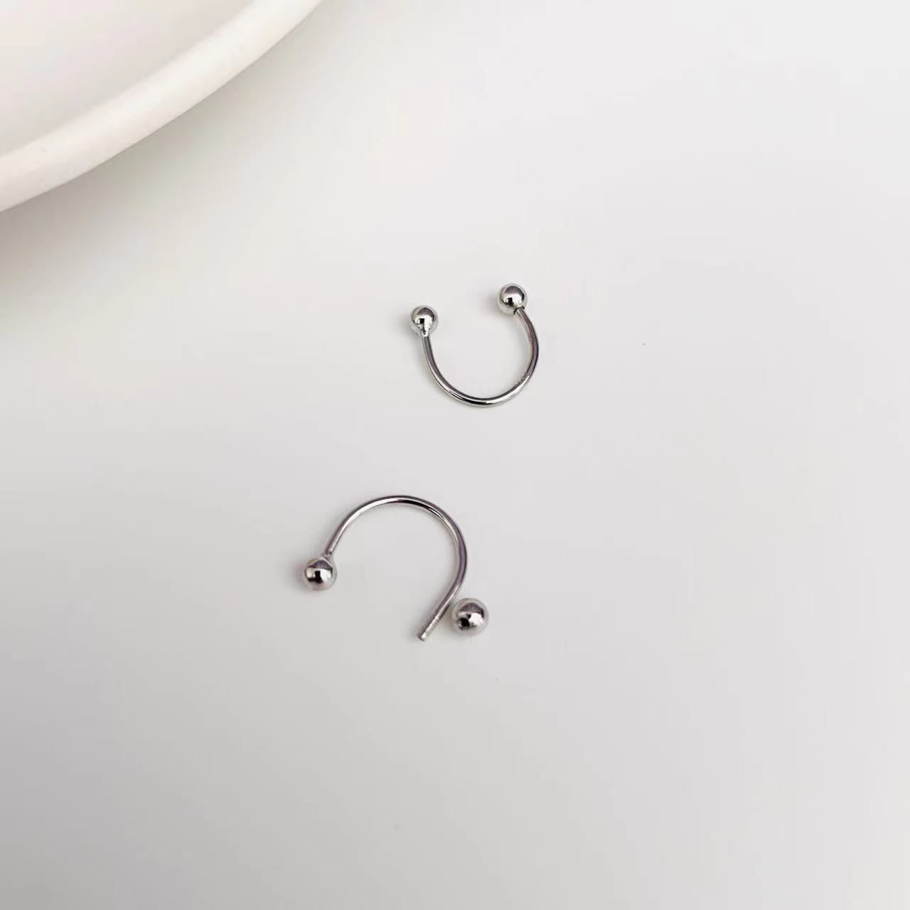 silver delicate ear jacket