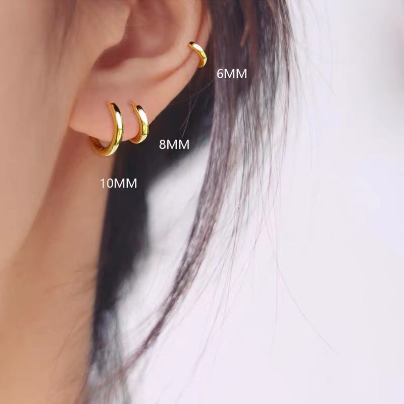 Mini Huggies Minimalist Earrings Set