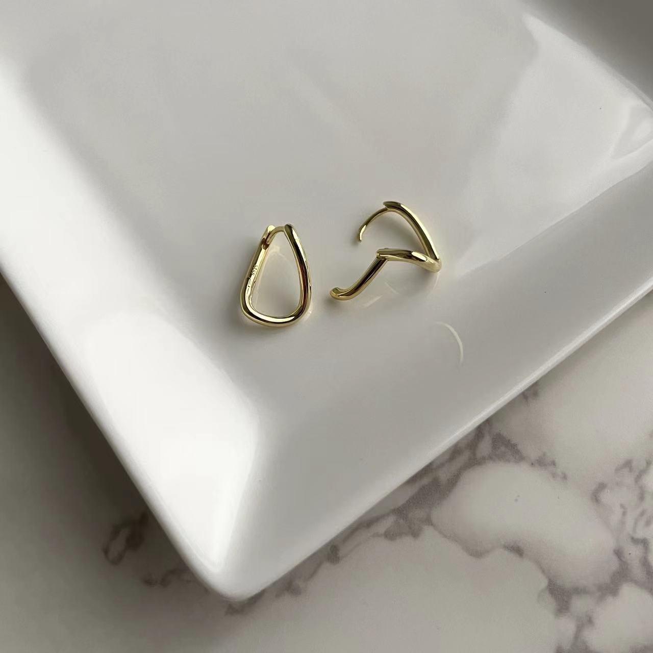 gold hoop earrings