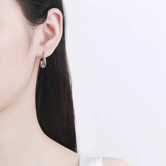 Leith Oval Hoop Earrings