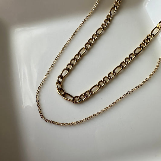 Jay Double Chain Necklace