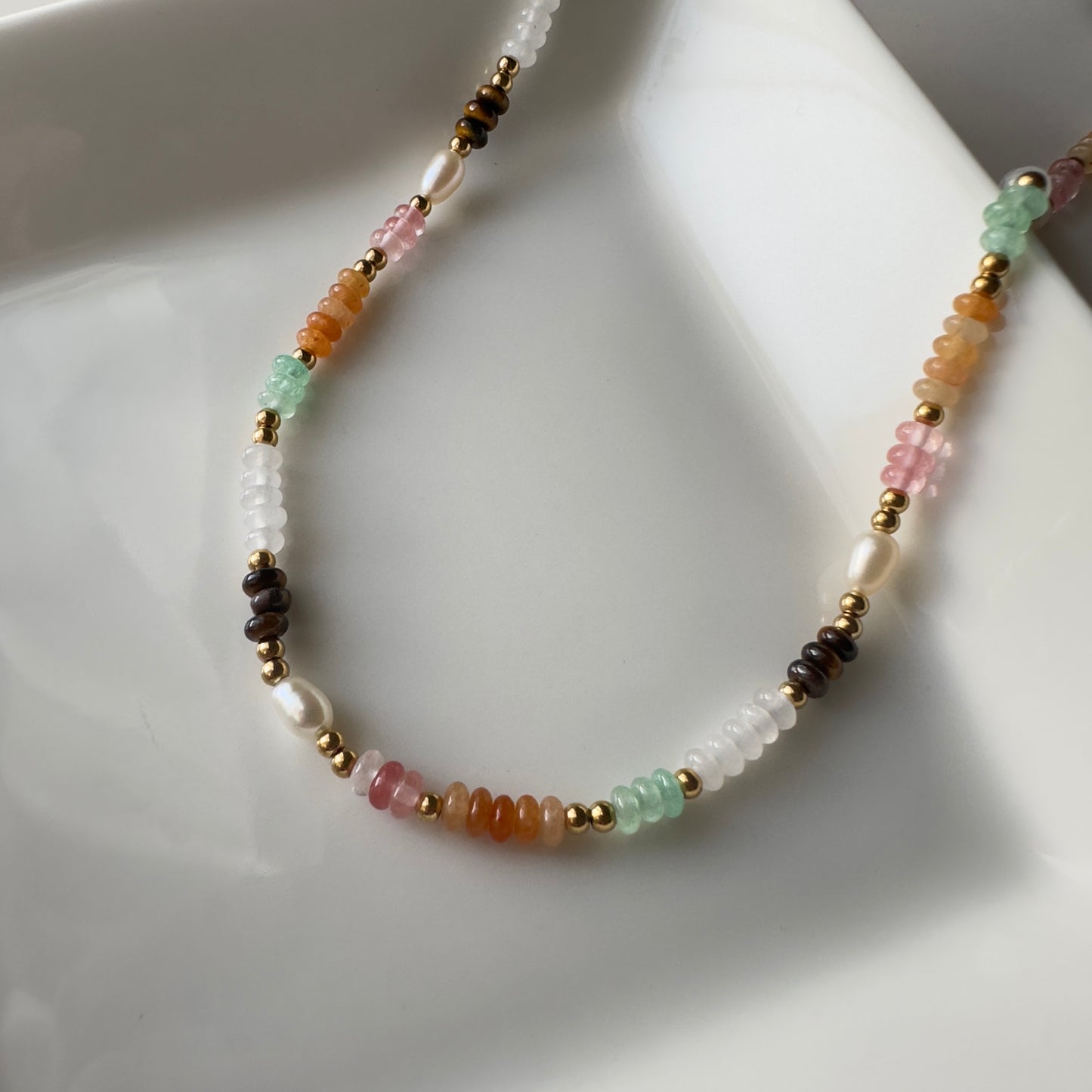 Emeryn Pearls and Natural Stones Necklace