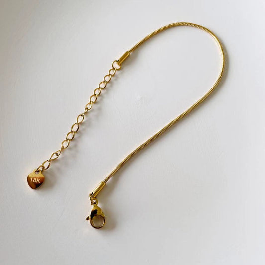 gold snake chain bracelet