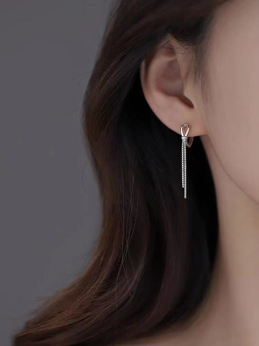 silver dangles earrings
