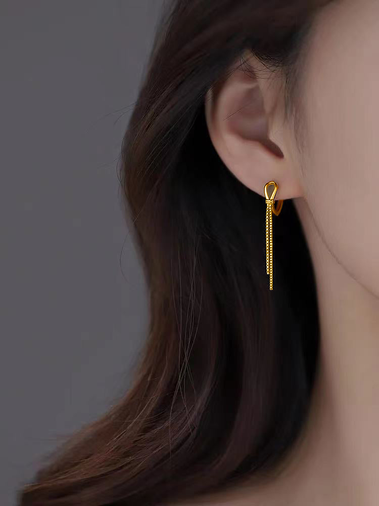 gold dangles earrings
