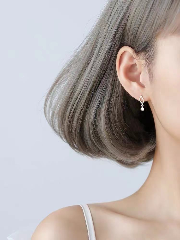 delicate sterling silver earrings