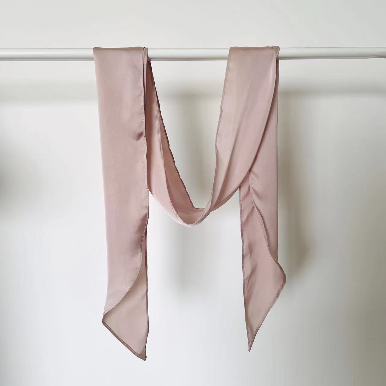 Louise Blush Flared Silk Scarves