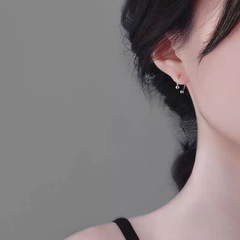 silver earrings