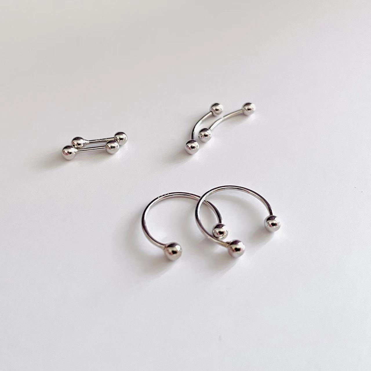 Ivan Silver Earrings Set