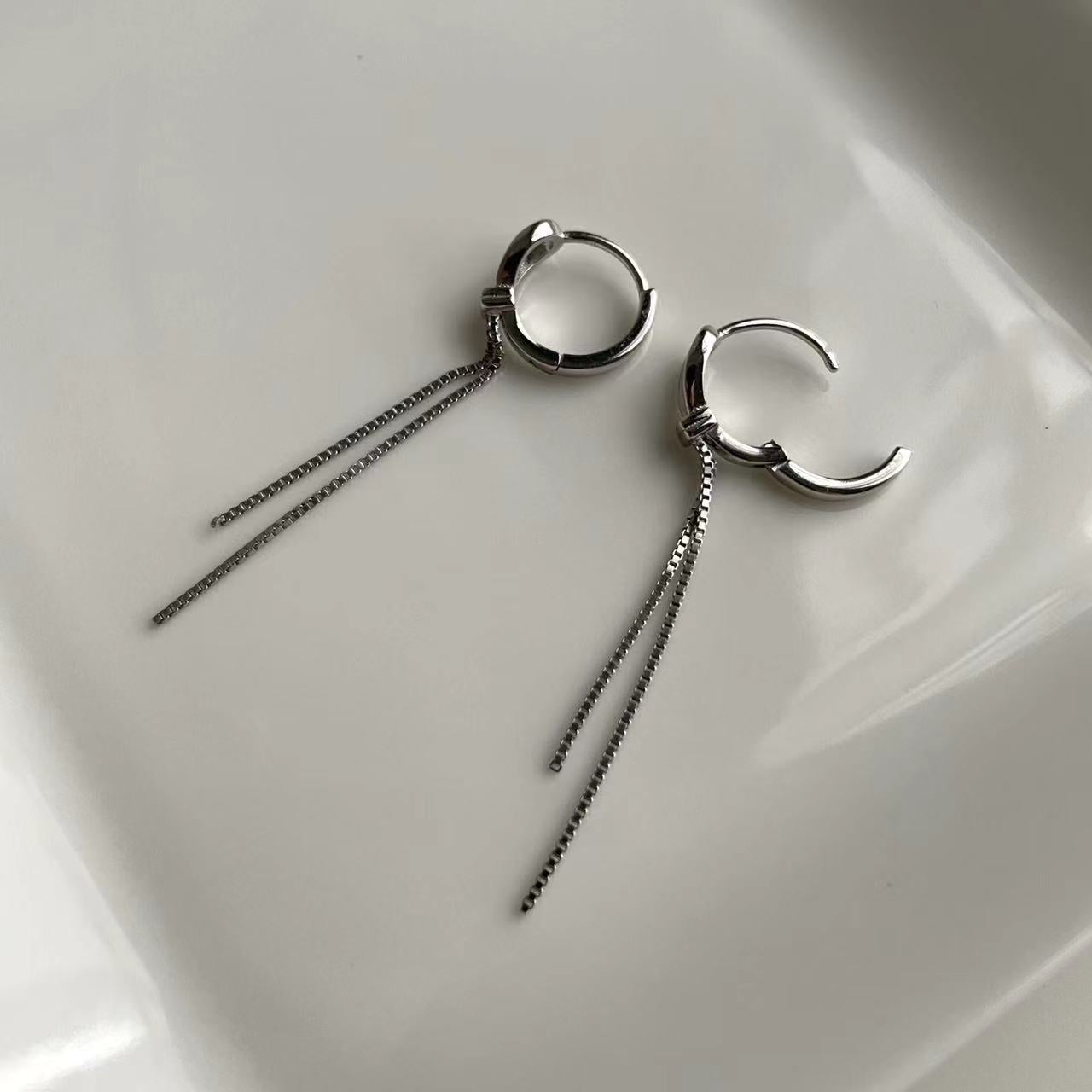 Quinn Silver Dangles Earrings